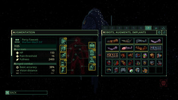 Im Bild: Ein Gameplay-Screenshot aus Quasimorph.