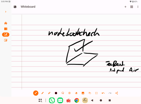 Die vorinstallierte App ArtNote bietet recht wenige Optionen.