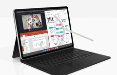 Samsung bietet eine opitonale Tastaturhülle für das Galaxy Tab S9 FE+ an. (Bild: Samsung)