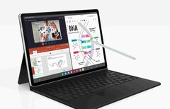 Samsung bietet eine opitonale Tastaturhülle für das Galaxy Tab S9 FE+ an. (Bild: Samsung)