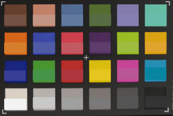 ColorChecker Passport: In der unteren Hälft eines jeden Feldes wird die Zielfarbe dargestellt.
