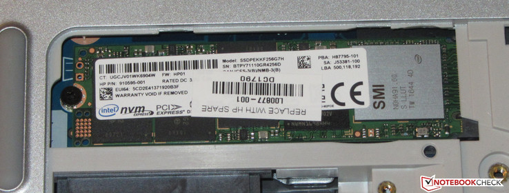 Eine NVMe-SSD ist vorhanden.
