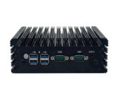 Der lüfterlose Mini-PC Morefine IPC-200 bietet zahlreiche Anschlüsse.