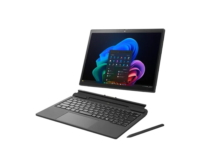 Das Tablet kommt mit Tastatur und Stift