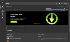 Nvidia GeForce Game Ready Driver 552.22 wird in der Nvidia-App heruntergeladen (Quelle: Eigene)