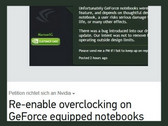 Nvidia: Overclocking für Maxwell Notebook-GPUs
