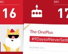 OnePlus: Geschenke abstauben bei #9DaysofNeverSettle