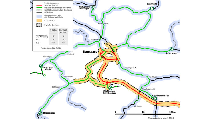 Der kommende digitale Knoten Stuttgart. (Bildquelle: Deutsche Bahn)