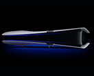 Rendering einer Sony PlayStation 5 Pro in horizontaler Position