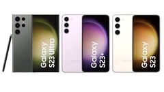 Alle Samsung Galaxy S23-Modelle, alle Farben, alle Seitenansichten: Die ultimative Bilderflut mit offiziellen und hochauflösenden Pressebildern zu Samsungs nahenden Kamera-Flaggschiffen. (Bild: Roland Quandt)