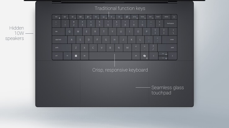 Neu gestalteter Tastaturbereich der neuen Dell-Notebooks der XPS-Serie (Bildquelle: Dell)