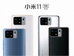 Das Xiaomi Mi 11 Pro soll dem Leak zufolge auf ein rechteckiges Kameramodul mit 120-fachem Hybrid-Zoom setzen. (Bild: Weibo)