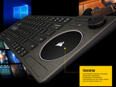Keyboard fürs Wohnzimmer: Corsair K83 Wireless Entertainment Keyboard mit Joystick und Touchpad.