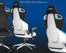 Recaro Exo Platinum Graphite White: Exklusiver Gaming-Stuhl jetzt mit weißer Rückenschale.
