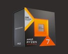 Ein Rendering der Verkaufsverpackung einer AMD Ryzen 7 7000-Serie X3D-CPU