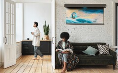 LG RE'ST kombiniert eine ausrollbare Leinwand mit einem Projektor und einer Soundbar. (Bild: Behance)