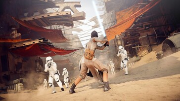 Rey in Star Wars Battlefront 2: Celebration Edition (Bildquelle: Steam)
