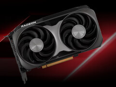 Ein Renderbild der Radeon RX 9060 (Bildquelle: AMD, bearbeitet)