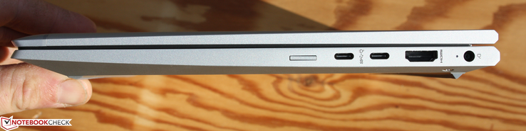 SIM-Karten-Einschub, 2x USB-C 3.1 mit DisplayPort, HDMI 2.0, Netzbuchse