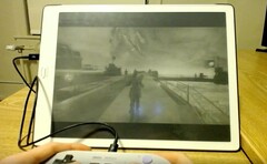 Schwarzweiß-Gaming mit fünf Bildern pro Sekunde: Die Zukunft ist endlich da. (Bild: Sebastian Ørsted)