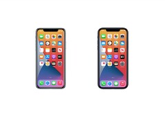 Das Icon des iPhone 11 Pro auf der linken Seite unterscheidet sich in einigen Details vom Icon des iPhone 12 rechts. (Bild: Apple, via 9to5Mac)