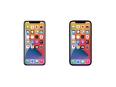 Das Icon des iPhone 11 Pro auf der linken Seite unterscheidet sich in einigen Details vom Icon des iPhone 12 rechts. (Bild: Apple, via 9to5Mac)
