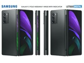 Dieses Render-Bild zeigt, wie das Scharnier des Samsung Galaxy Z Fold3 aussehen könnte. (Bild: LetsGoDigital)