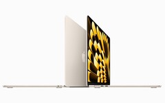 Das Basismodell des 15 Zoll MacBook Air besitzt eine deutlich langsamere SSD als teurere Modelle. (Bild: Apple)