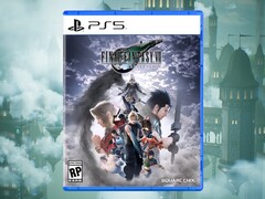 Die PS5-Verpackung von „Final Fantasy 7 Revelation“ mit Download-Symbol