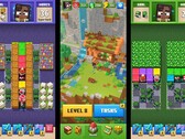 Drei Spielscreen-Ansichten des neuen Minecraft-Spiels (Bildquelle: Mojang / King Games)