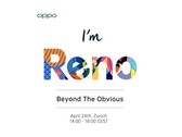 Die Einladung zum Oppo Reno-Launchevent in Zürich datiert auf den 24. April.