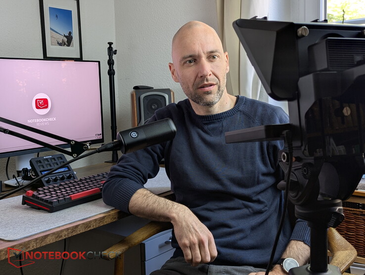 Der Elgato Teleprompter im Einsatz