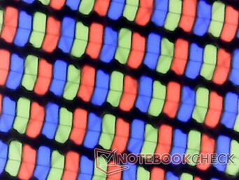 Scharfe RGB-Subpixel-Anordnung