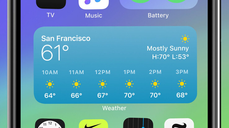 Widgets wandern in iOS 14 auf den Home-Screen. (Quelle: Apple)