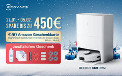 Bei Amazon gibt es aktuell diverse Saug- und Wischroboter von Ecovacs samt Geschenken zu reduzierten Preisen. (Bild: Amazon)