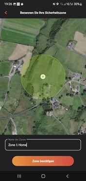 Sicherheitszonen einrichten