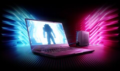 Das XMG Neo 15 E22 erreicht mit einer externen Wasserkühlung eine noch bessere Performance. (Bild: XMG)