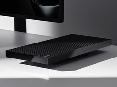 Die Surface RTX Spark Dev Box besitzt 1.000 Lüftungsöffnungen als Symbol für ihre Rechenleistung von 1.000 Teraflops