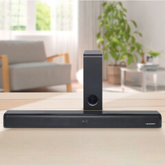 Im Aldi-Onlineshop gibt es kommende Woche die ohnehin preiswerte Soundbar Blaupunkt LS2225 zum Bestpreis. (Bild: Aldi-Onlineshop)