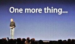 Steve Jobs bei einer seiner legendären Präsentationen. 2019 will Apple-Boss Tim Cook offenbar ebenfalls &quot;noch ein Ding&quot; ankündigen.