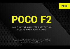 Der erste offizielle Teaser zum Pocophone F2 ist ein Aufruf, sich in Corona-Virus-Zeiten die Hände zu waschen.