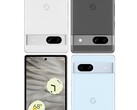 Ein Pixel 7a, drei Farben: Offizielle Pressebilder vom nahenden Google-Midranger leaken am Ostersonntag. (Bild: MySmartPrice, editiert)