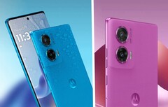 Das Moto G96 5G setzt auf ein wasserfestes Gehäuse, das in vier Farben angeboten wird. (Bildquelle: Motorola)