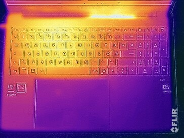 Oberflächentemperaturen Stresstest (Oberseite)