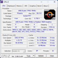 CPU-Z Übersicht
