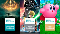 game Sales Awards April: Rollenspiel-Kracher Elden Ring, Lego Star Wars sowie Kirby und das vergessene Land räumen ab.