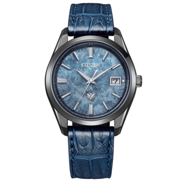 Citizen 30th Anniversary Eco-Drive-Uhr mit blauem Washi-Papier-Zifferblatt. (Bildquelle: Citizen)