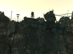 Screenshot der Megaton Brücke in Fallout 3