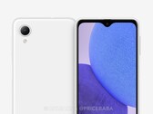 Das Samsung Galaxy A23e besitzt nur eine Kamera, statt der vier Kameras des regulären Galaxy A23. (Bild: @OnLeaks / Pricebaba)
