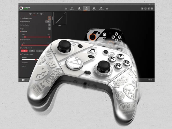 Die GameSir G7 Pro Zenless Zone Zero Edition kommt mit einer zusätzlichen Frontplatte, aber in Silber. (Bildquelle: GameSir)